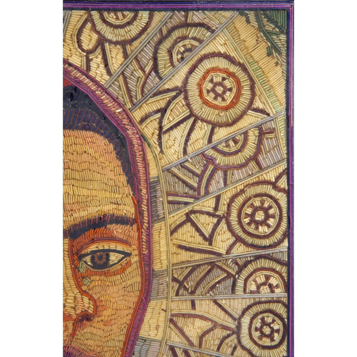 Autoretrato como Tehuana de Frida Kahlo / Vegetable Fibers Mexican Folk Art Straw