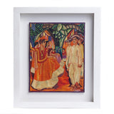 El Baile de Tehuantepec de Diego Rivera / Vegetable Fibers Mexican Folk Art Straw