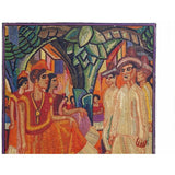 El Baile de Tehuantepec de Diego Rivera / Vegetable Fibers Mexican Folk Art Straw