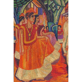 El Baile de Tehuantepec de Diego Rivera / Vegetable Fibers Mexican Folk Art Straw