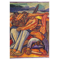 La Trinchera de Jose Clemente Orozco / Vegetable Fibers Mexican Folk Art Straw