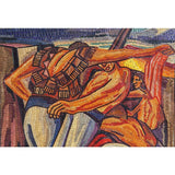 La Trinchera de Jose Clemente Orozco / Vegetable Fibers Mexican Folk Art Straw