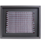 Tapete Miniatura Azul y Vino / Textiles Mexican Folk Art Miniature Rug