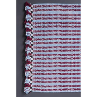 Tapete Miniatura Azul y Vino / Textiles Mexican Folk Art Miniature Rug