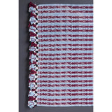 Tapete Miniatura Azul y Vino / Textiles Mexican Folk Art Miniature Rug