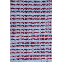Tapete Miniatura Azul y Vino / Textiles Mexican Folk Art Miniature Rug