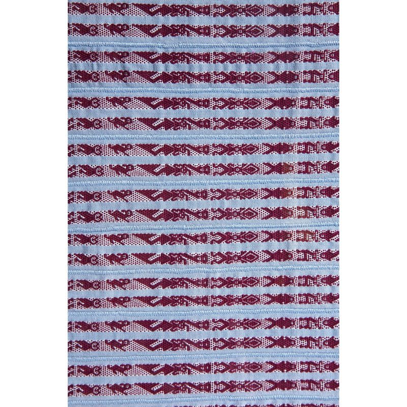 Tapete Miniatura Azul y Vino / Textiles Mexican Folk Art Miniature Rug