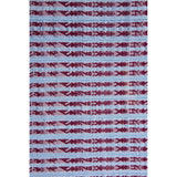 Tapete Miniatura Azul y Vino / Textiles Mexican Folk Art Miniature Rug