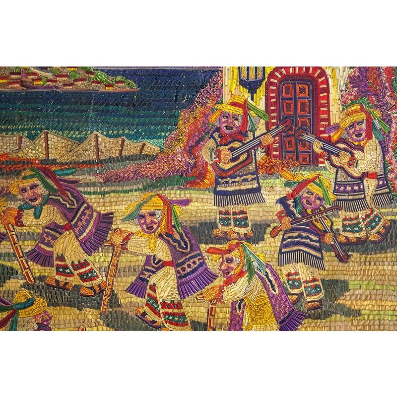 La Danza de los Viejitos / Vegetable Fibers Mexican Folk Art Straw