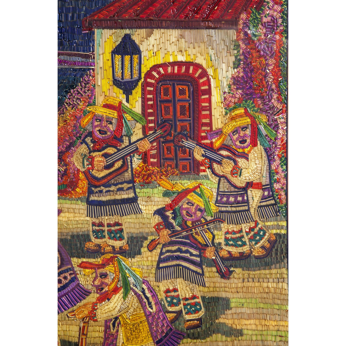 La Danza de los Viejitos / Vegetable Fibers Mexican Folk Art Straw