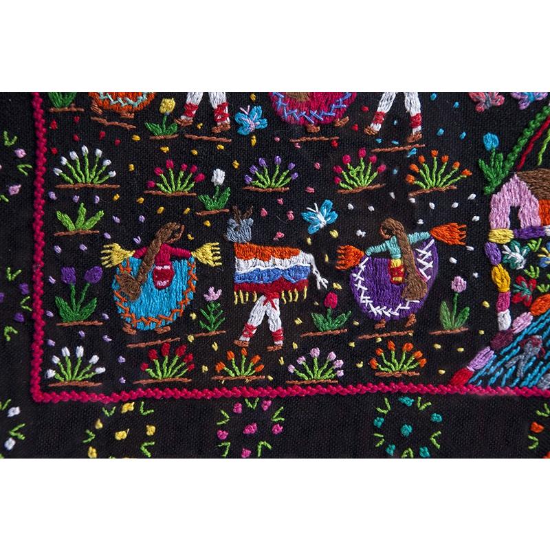 Tzintzuntzan / Textiles Mexican Folk Art Embroidery