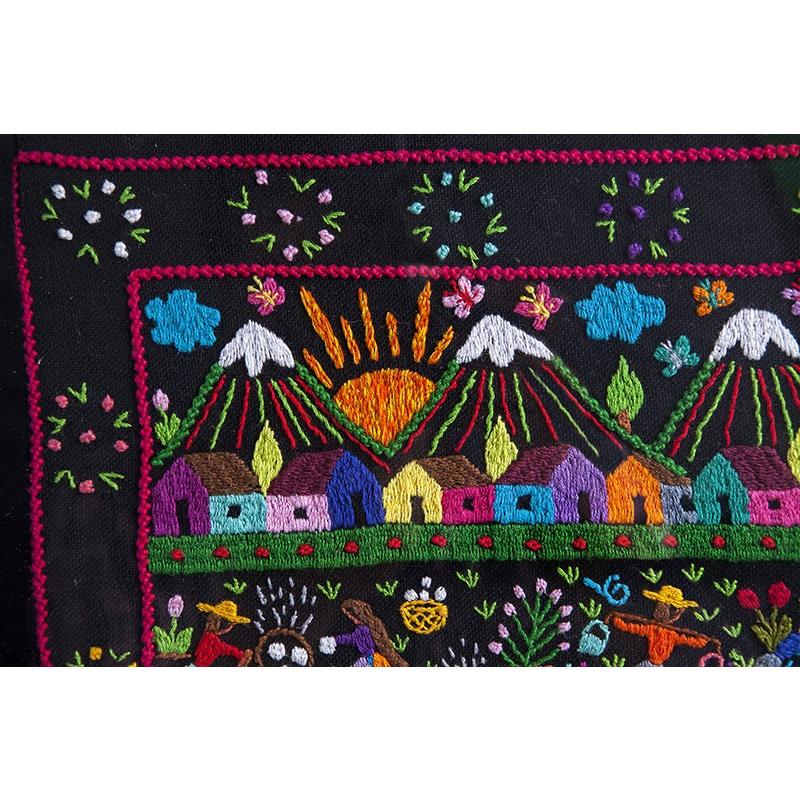 Tzintzuntzan / Textiles Mexican Folk Art Embroidery