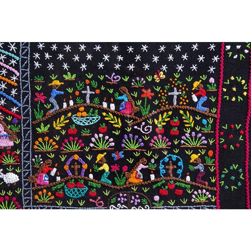 Tzintzuntzan / Textiles Mexican Folk Art Embroidery