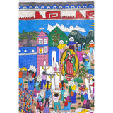 Festividades de la Virgen de Guadalupe / Amate Paper Mexican Folk Art Painting Frame