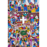 Festividades de la Virgen de Guadalupe / Amate Paper Mexican Folk Art Painting Frame