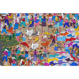 Festividades de la Virgen de Guadalupe / Amate Paper Mexican Folk Art Painting Frame