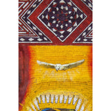 Virgen de Guadalupe con Marco Taraceado en Pluma / Mexican Folk Art Featherwork Frame