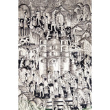 Vista de Xalitla / Amate Paper Mexican Folk Art Painting Frame