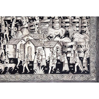 Vista de Xalitla / Amate Paper Mexican Folk Art Painting Frame