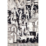 Vista de Xalitla / Amate Paper Mexican Folk Art Painting Frame