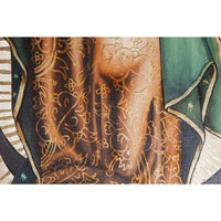Virgen de Guadalupe Tradicional al oleo / Mexican Folk Art Oil Painting Frame