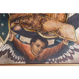 Virgen de Guadalupe Tradicional al oleo / Mexican Folk Art Oil Painting Frame