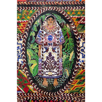 Dechado de Textiles Mexicanos / Mexican Folk Art Featherwork Frame