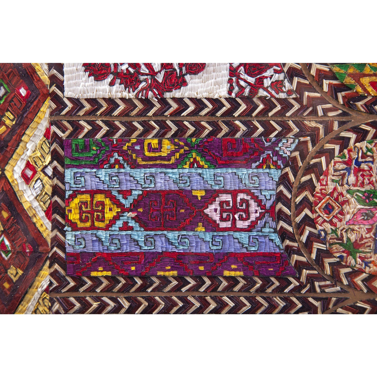 Dechado de Textiles Mexicanos / Mexican Folk Art Featherwork Frame
