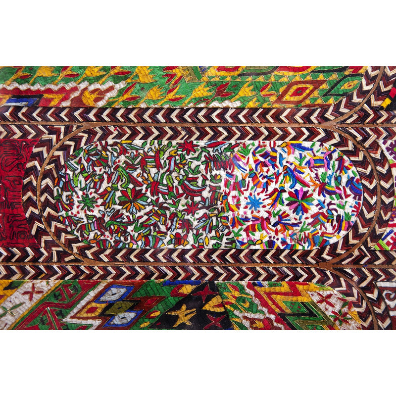 Dechado de Textiles Mexicanos / Mexican Folk Art Featherwork Frame