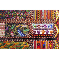 Dechado de Textiles Mexicanos / Mexican Folk Art Featherwork Frame