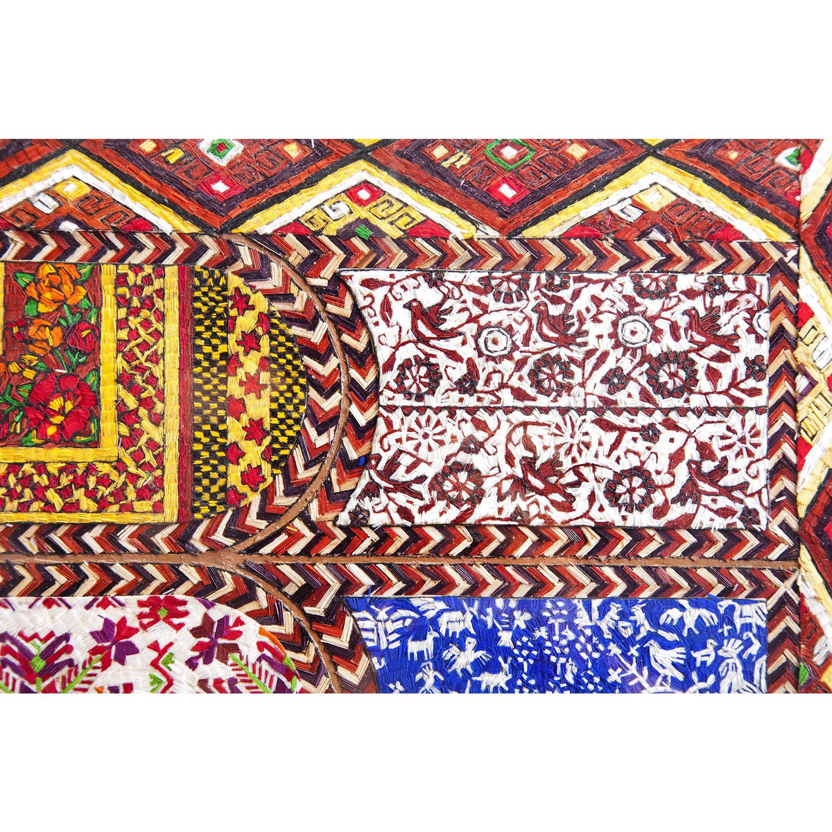 Dechado de Textiles Mexicanos / Mexican Folk Art Featherwork Frame