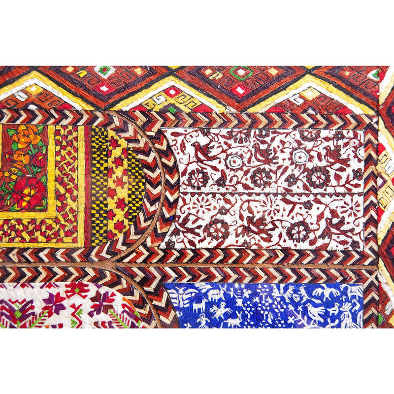 Dechado de Textiles Mexicanos / Mexican Folk Art Featherwork Frame
