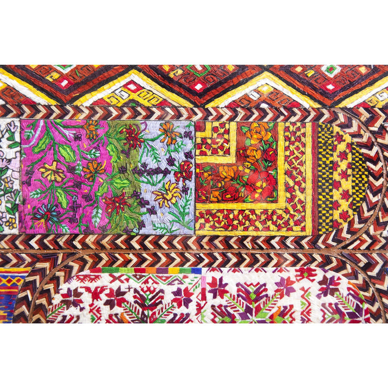 Dechado de Textiles Mexicanos / Mexican Folk Art Featherwork Frame