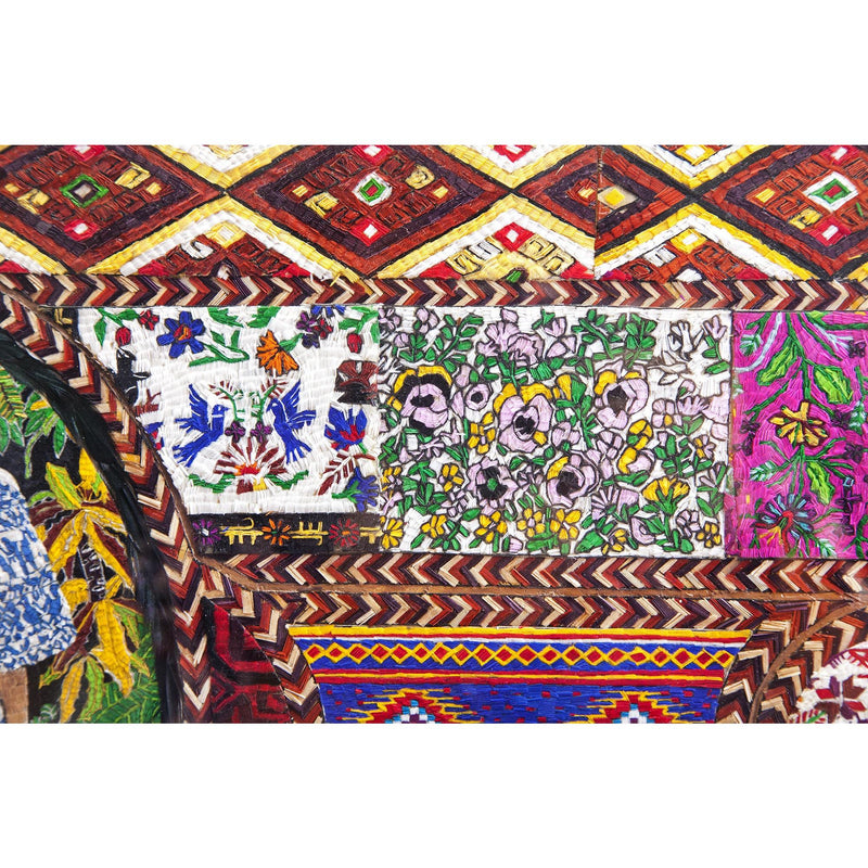 Dechado de Textiles Mexicanos / Mexican Folk Art Featherwork Frame
