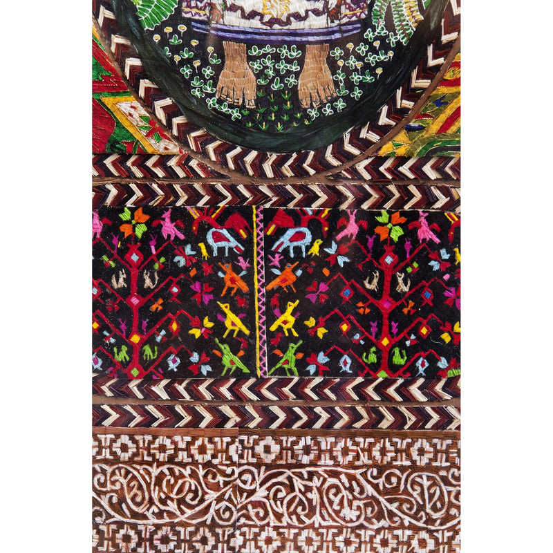Dechado de Textiles Mexicanos / Mexican Folk Art Featherwork Frame