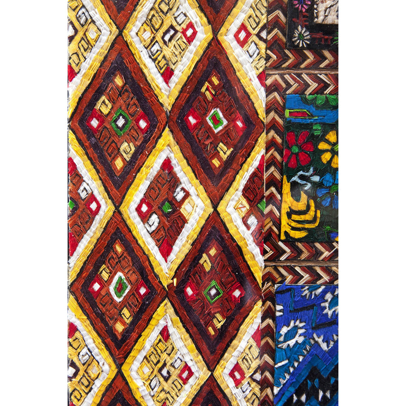 Dechado de Textiles Mexicanos / Mexican Folk Art Featherwork Frame