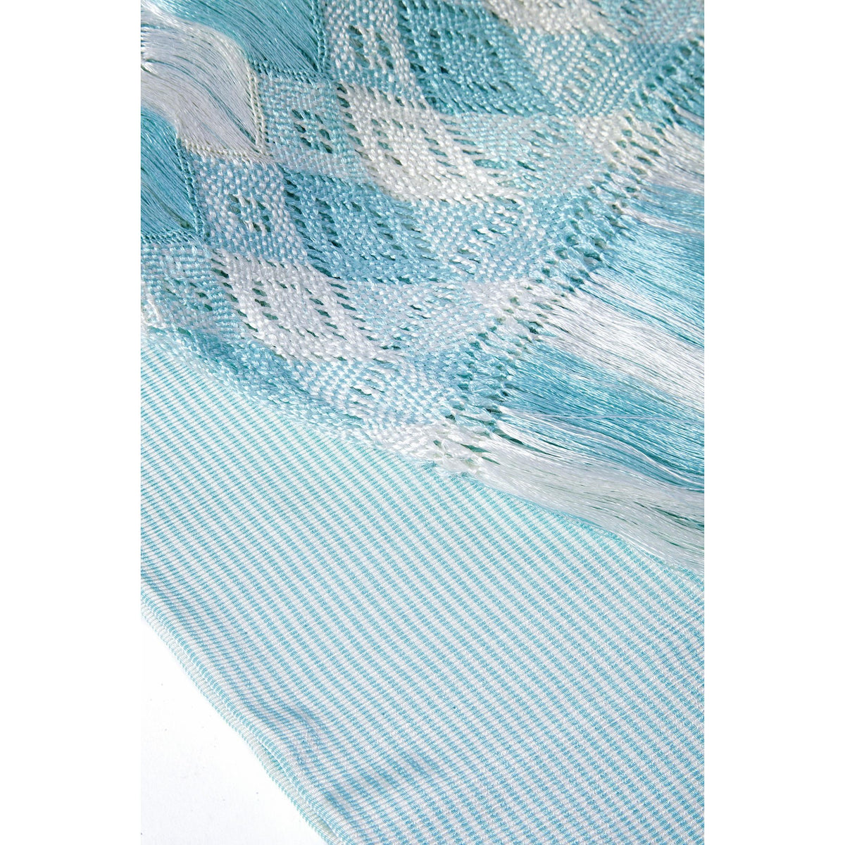 Rebozo Turquesa / Textiles Mexican Folk Art Shawl