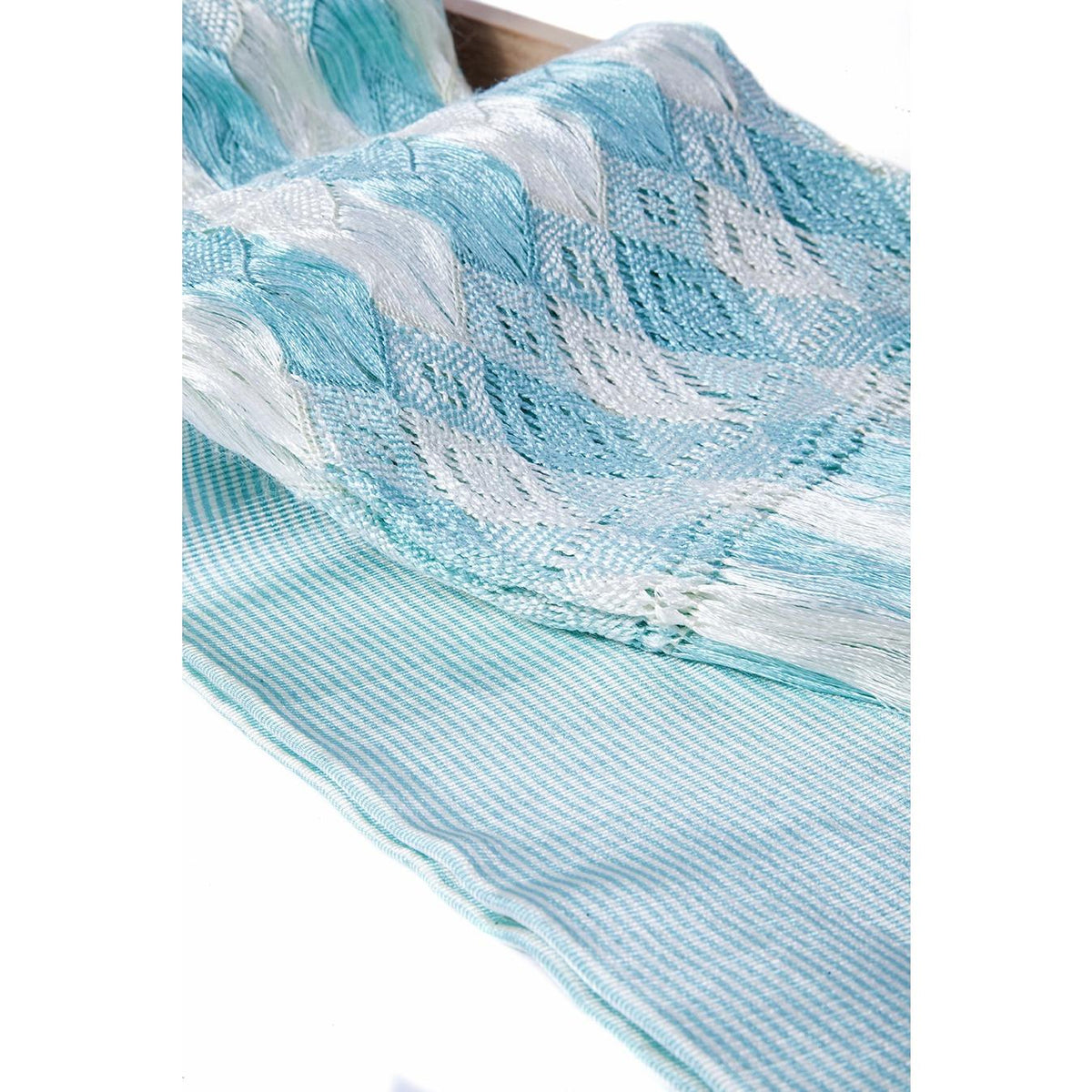 Rebozo Turquesa / Textiles Mexican Folk Art Shawl