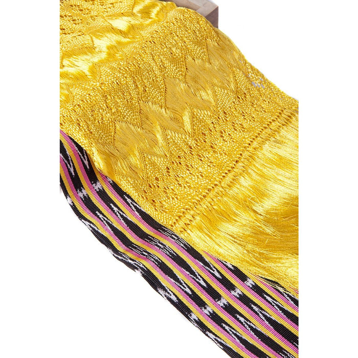 Rebozo Amarillo / Textiles Mexican Folk Art Shawl