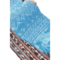 Rebozo Cafe Turquesa / Textiles Mexican Folk Art Shawl