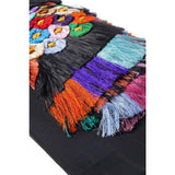 Rebozo Negro de 1000 Flores / Textiles Mexican Folk Art Shawl