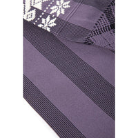 Rebozo Morado y Flores Blancas / Textiles Mexican Folk Art Shawl