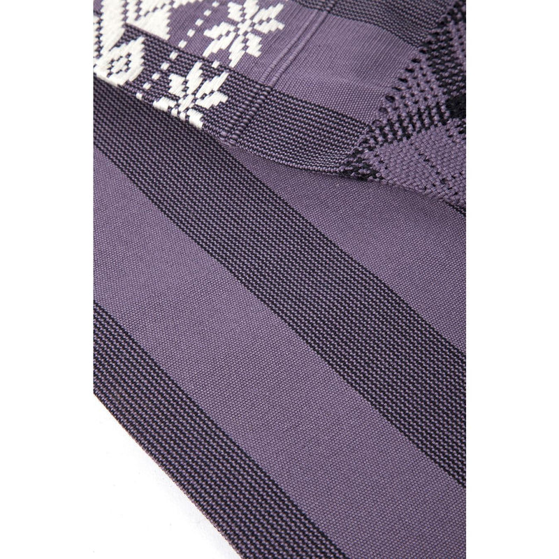 Rebozo Morado y Flores Blancas / Textiles Mexican Folk Art Shawl