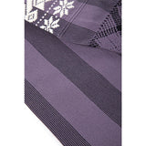 Rebozo Morado y Flores Blancas / Textiles Mexican Folk Art Shawl
