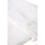 Rebozo Blanco Liso / Textiles Mexican Folk Art Shawl