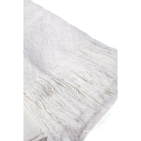 Rebozo Blanco Liso / Textiles Mexican Folk Art Shawl