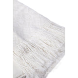 Rebozo Blanco Liso / Textiles Mexican Folk Art Shawl