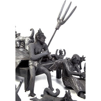 El Sueño de los Amantes / Ceramics Black Clay Mexican Folk Art