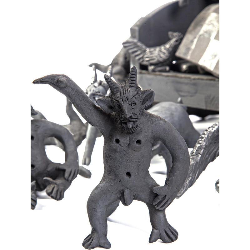 El Sueño de los Amantes / Ceramics Black Clay Mexican Folk Art