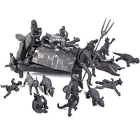 El Sueño de los Amantes / Ceramics Black Clay Mexican Folk Art